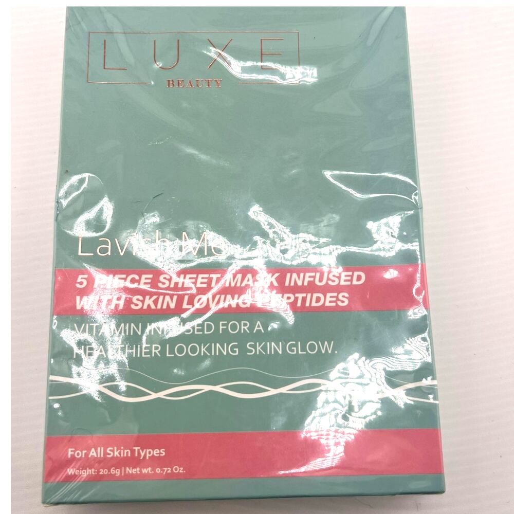 Luxe Beauty Lavish Me 5-Piece Face Mask Set Vitamin-infused skin glow